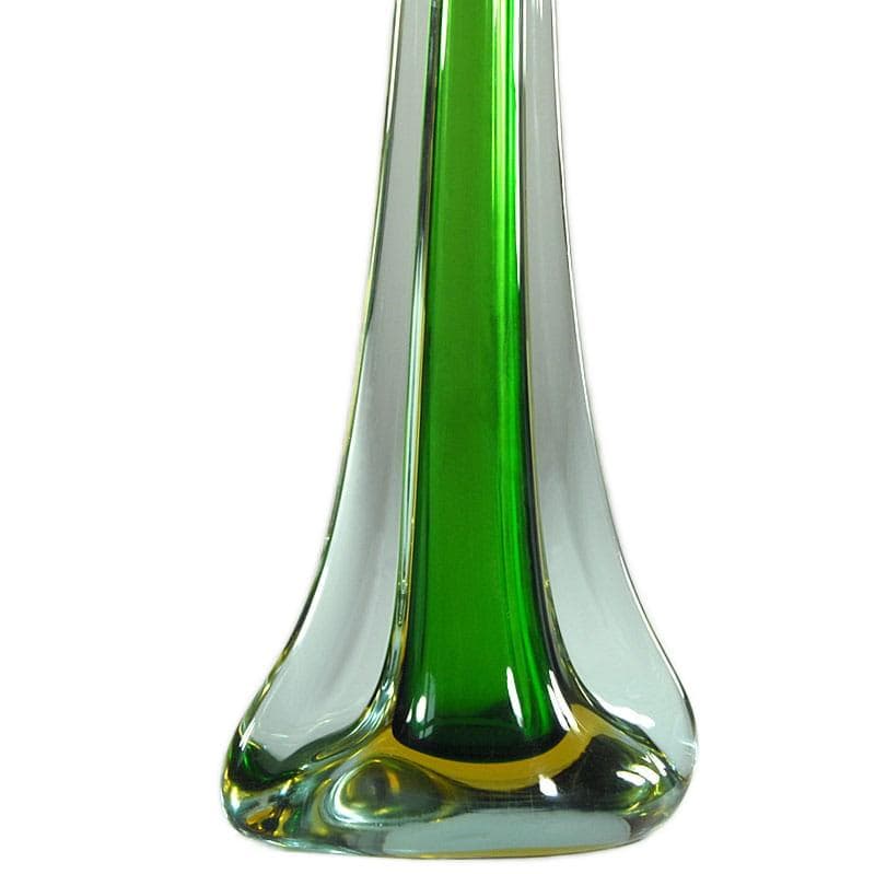 Szmaragdowozielony wazon sommerso, Seguso, Włochy, lata 60. - 6359