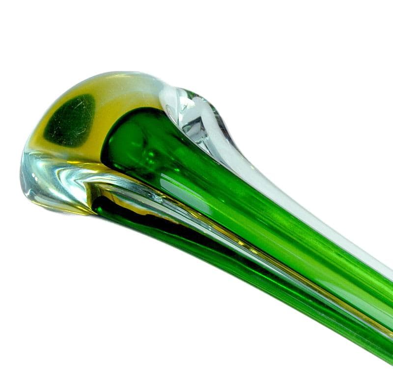 Szmaragdowozielony wazon sommerso, Seguso, Włochy, lata 60. - 6361