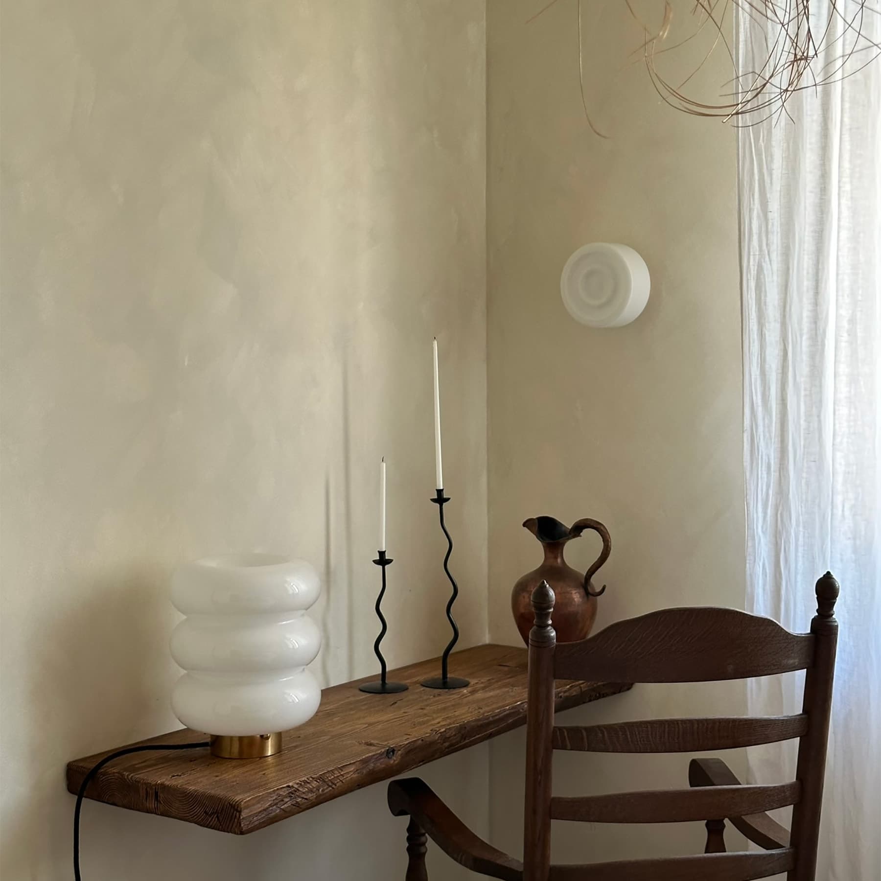 Kinkiet Atlantic szło opalowe, mosiądz, Embassy Interiors - 76031