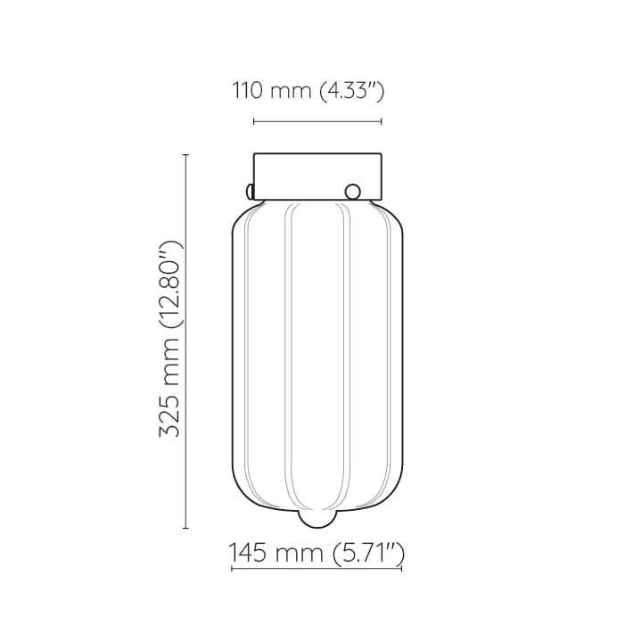 Plafon Deco szkło opalowe, mosiądz, Embassy Interiors - 76246