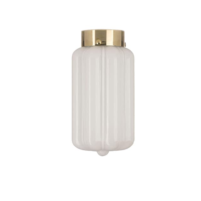 Plafon Deco szkło opalowe, mosiądz, Embassy Interiors - WYMIARY