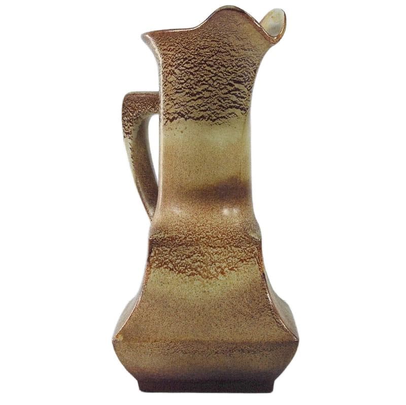 Beżowy wazon ceramiczny, proj. R. Rigon dla Bertoncello, Włochy, lata 60. - 6351