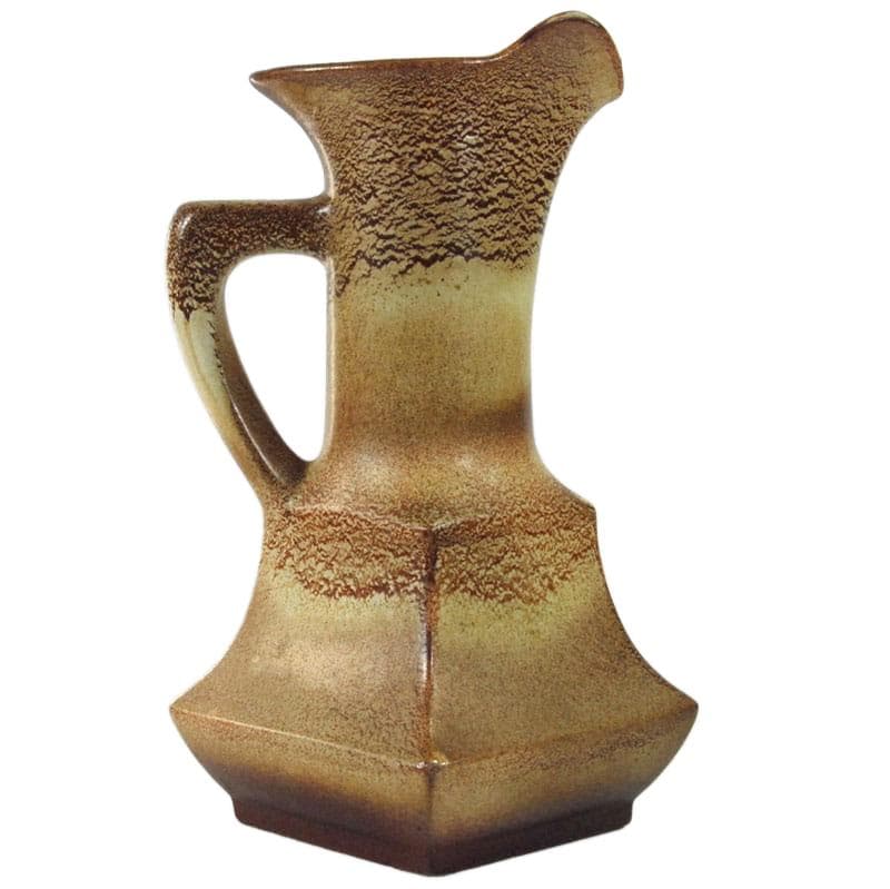 Beżowy wazon ceramiczny, proj. R. Rigon dla Bertoncello, Włochy, lata 60. - 6352