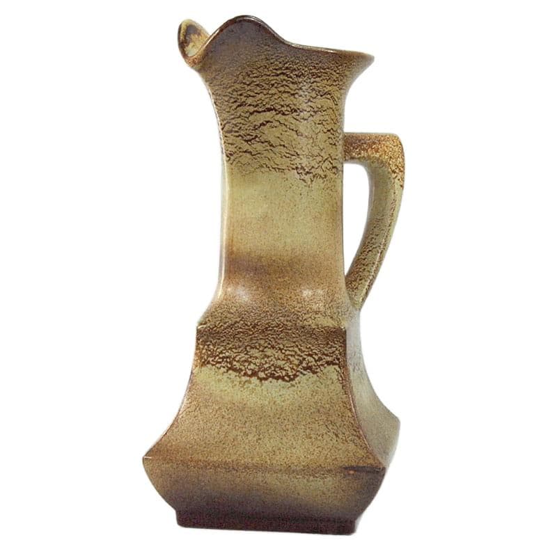 Beżowy wazon ceramiczny, proj. R. Rigon dla Bertoncello, Włochy, lata 60. - 6349