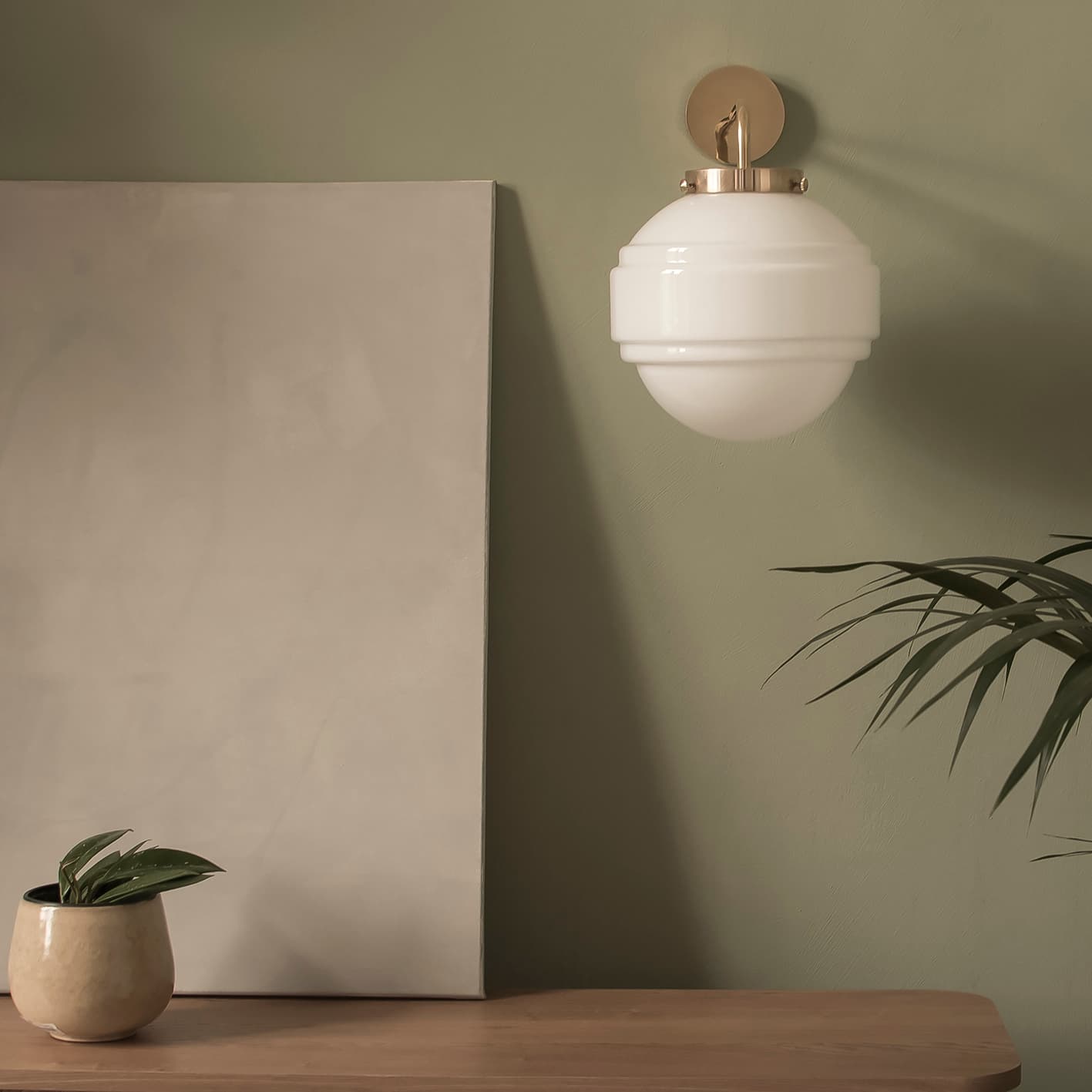 Kinkiet Saturn szkło, mosiądz, Embassy Interiors - 76179