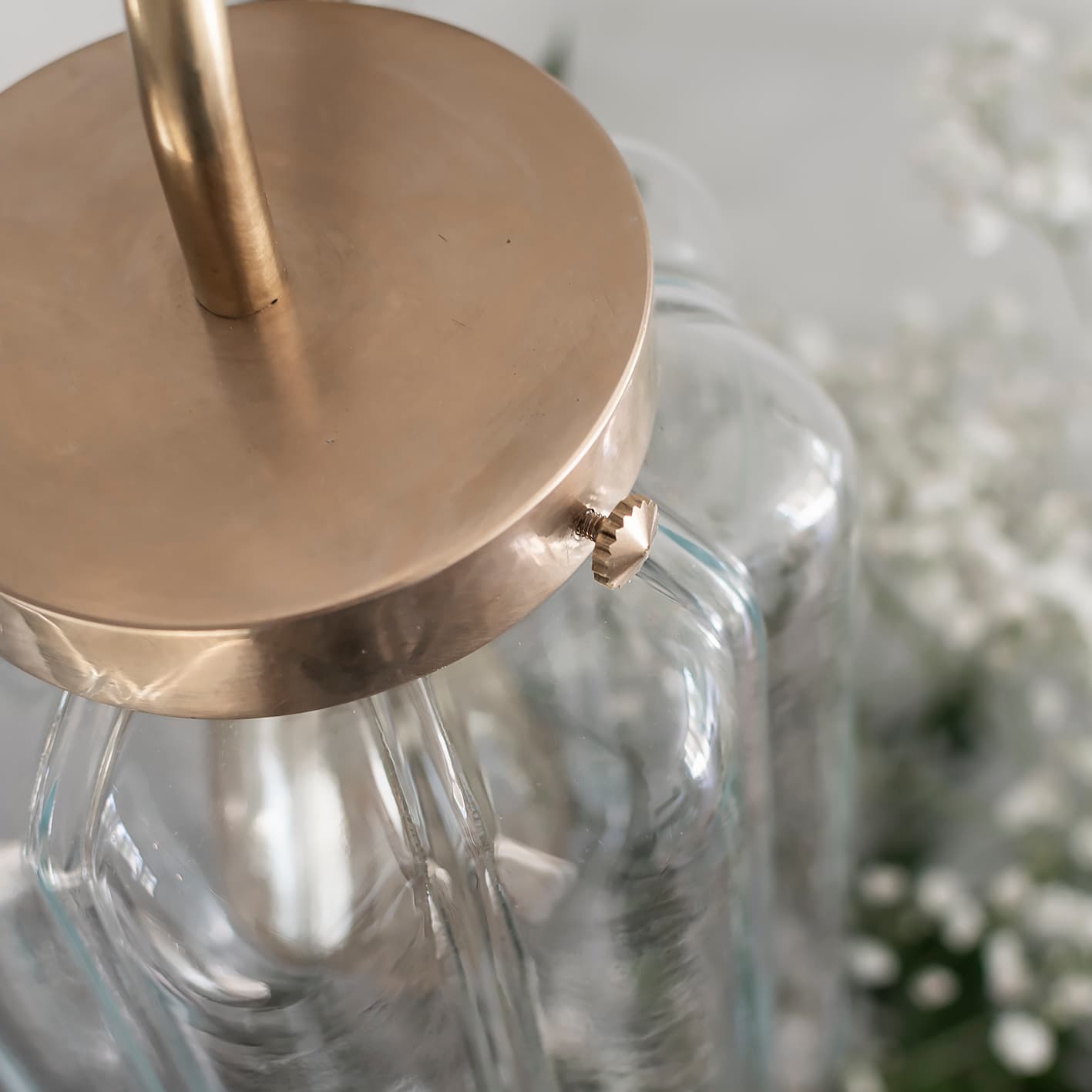 Kinkiet Deco szło jasne, mosiądz, Embassy Interiors - 76170