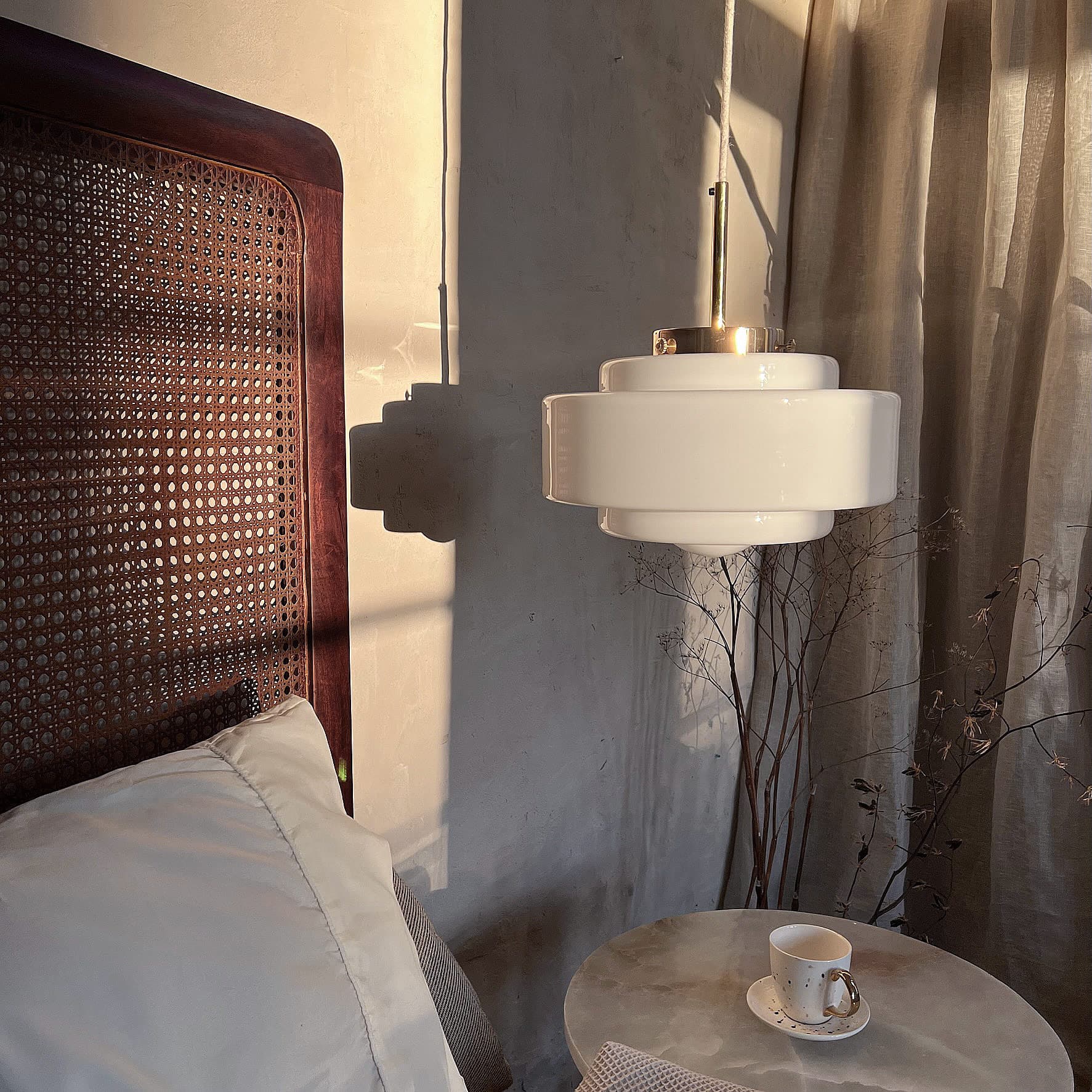 Lampa wisząca Mémoire szkło, mosiądz, Embassy Interiors - 76103