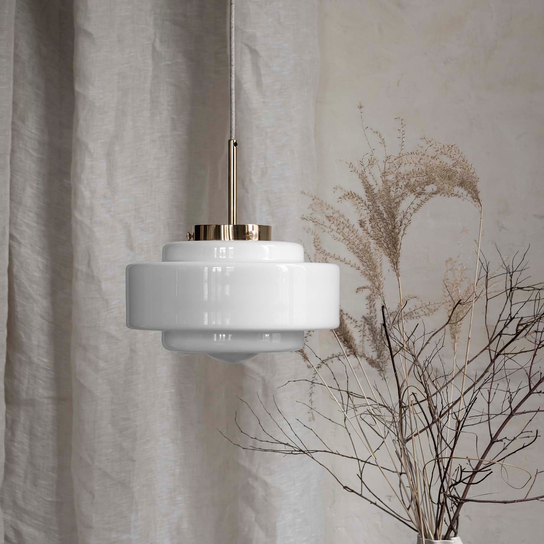 Lampa wisząca Mémoire szkło, mosiądz, Embassy Interiors - 76100