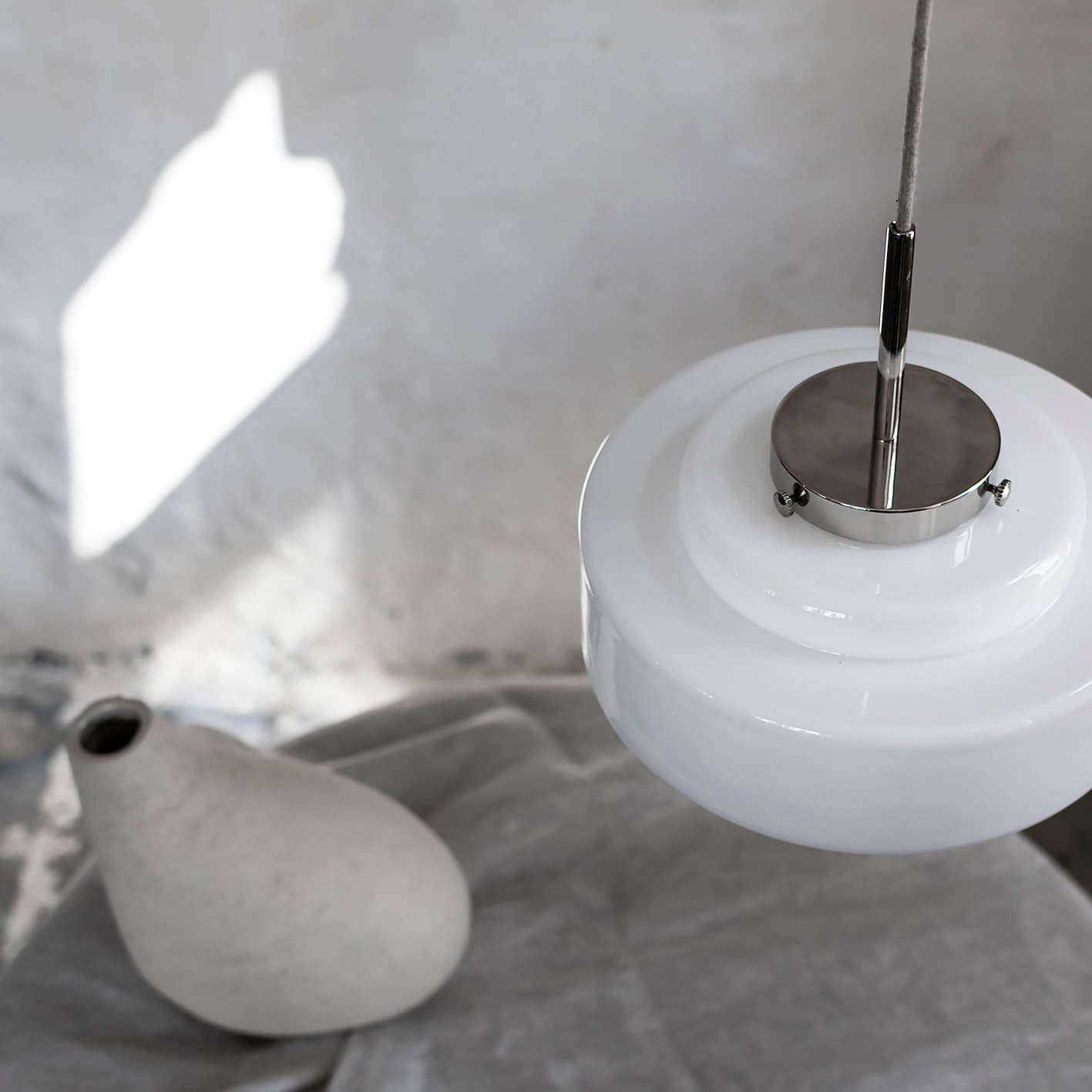 Lampa wisząca Mémoire szkło, nikiel, Embassy Interiors - 76093