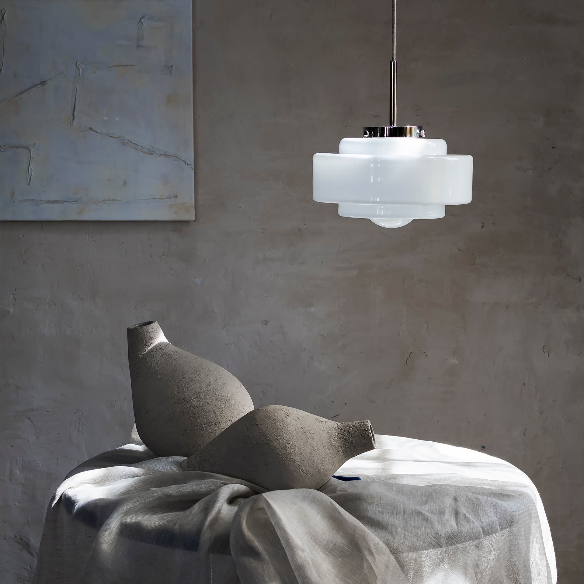 Lampa wisząca Mémoire szkło, nikiel, Embassy Interiors - 76091