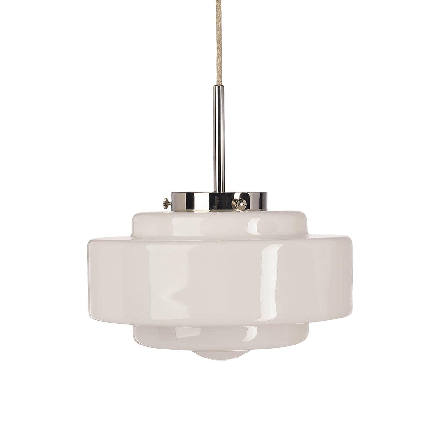 Lampa wisząca Mémoire szkło, nikiel, Embassy Interiors