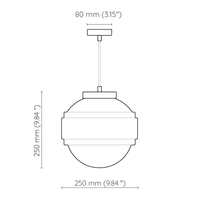 Lampa wisząca Saturn szkło, nikiel, Embassy Interiors - 76088