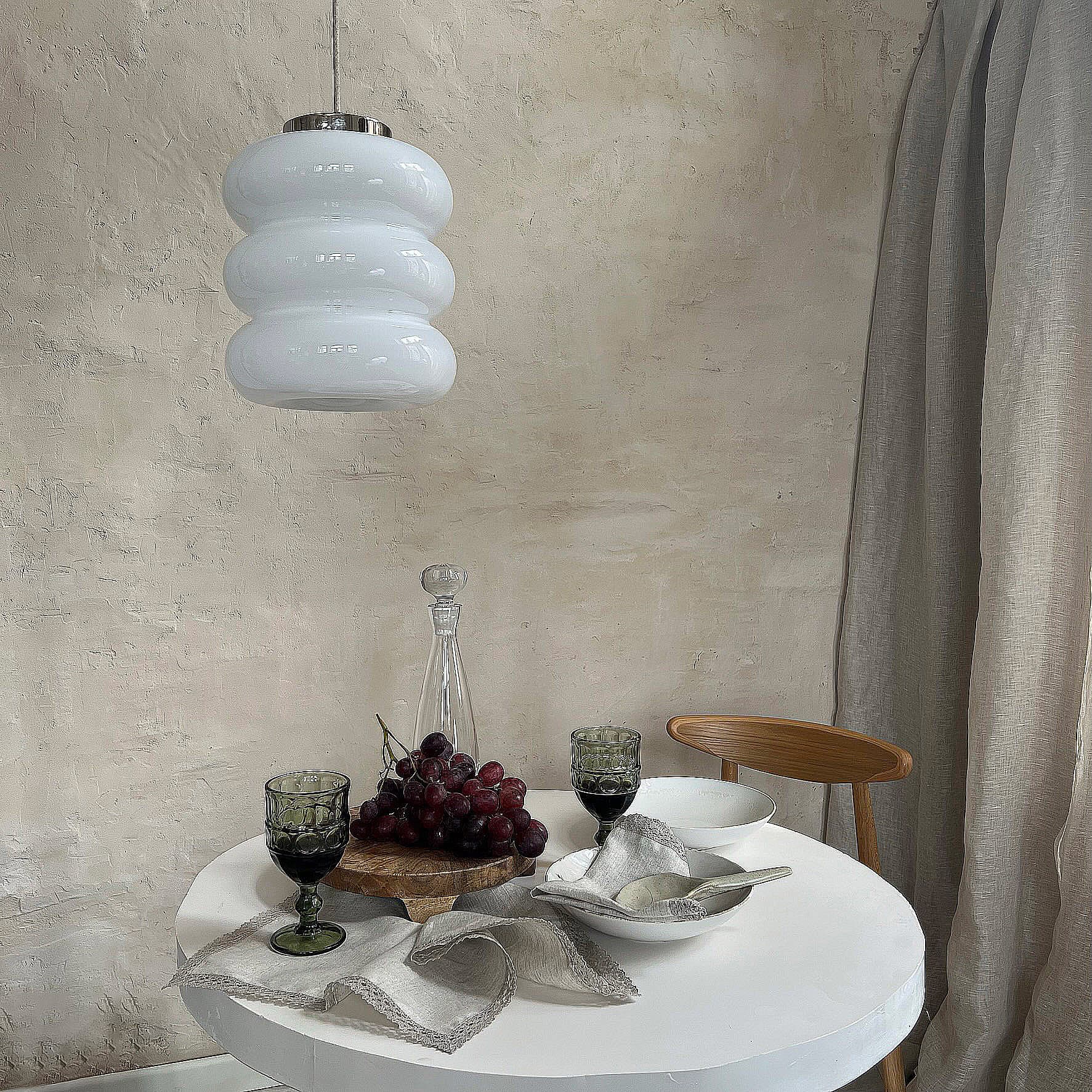 Lampa wisząca Bibe szkło, nikiel, Embassy Interiors - 76078