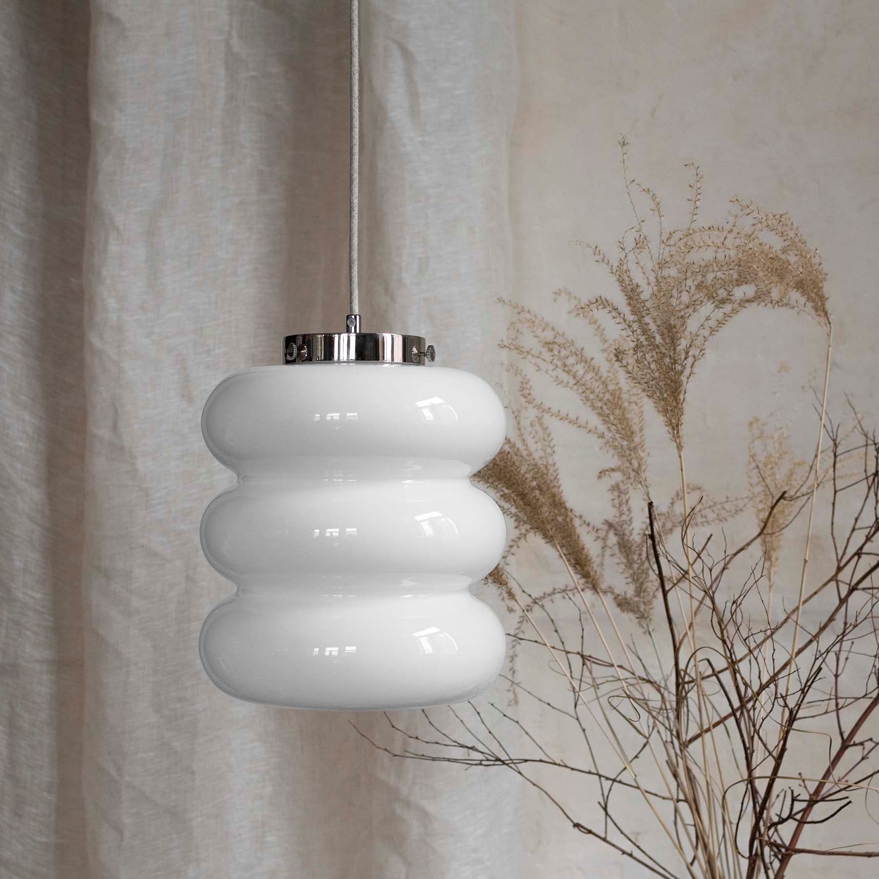 Lampa wisząca Bibe szkło, nikiel, Embassy Interiors - 76076