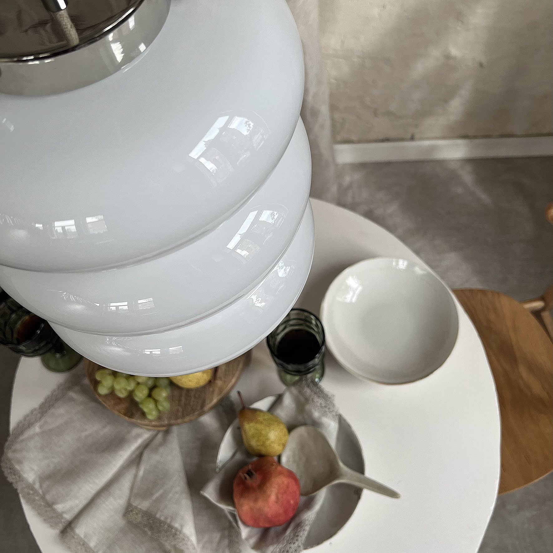 Lampa wisząca Bibe szkło, nikiel, Embassy Interiors - 76079