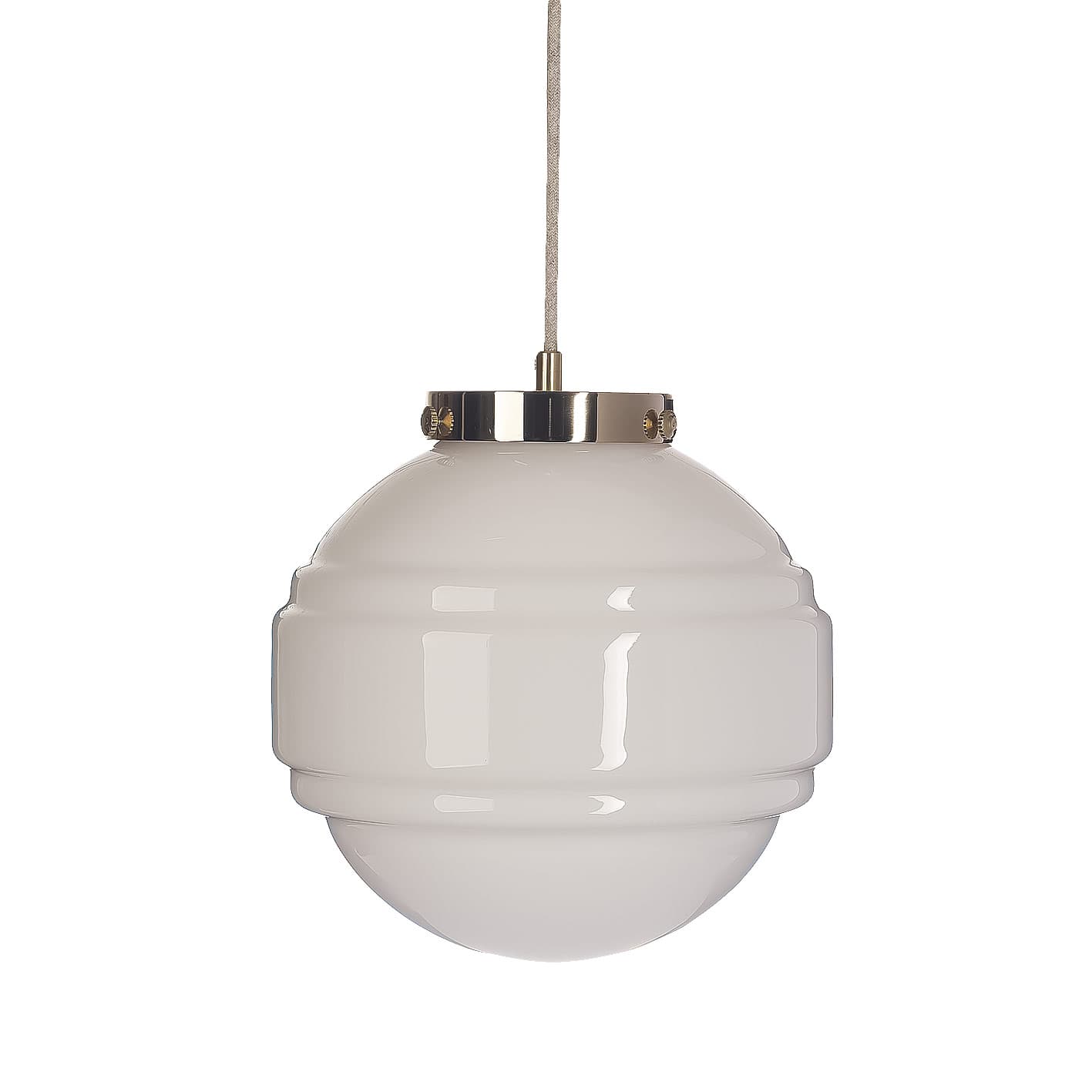 Lampa wisząca Saturn szkło, mosiądz, Embassy Interiors