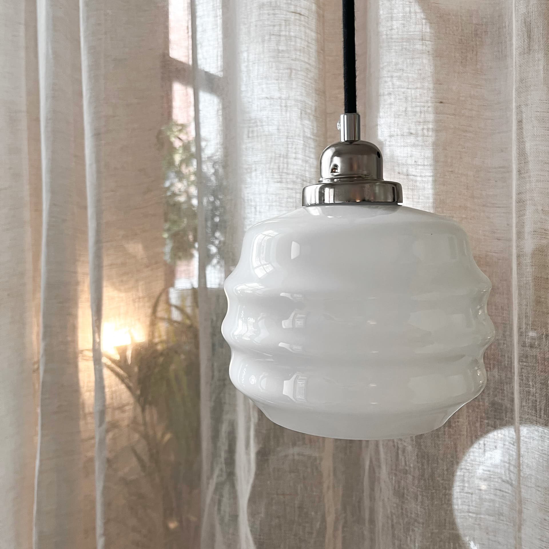 Lampa wisząca Mały Ul szkło, nikiel, Embassy Interiors - 76063