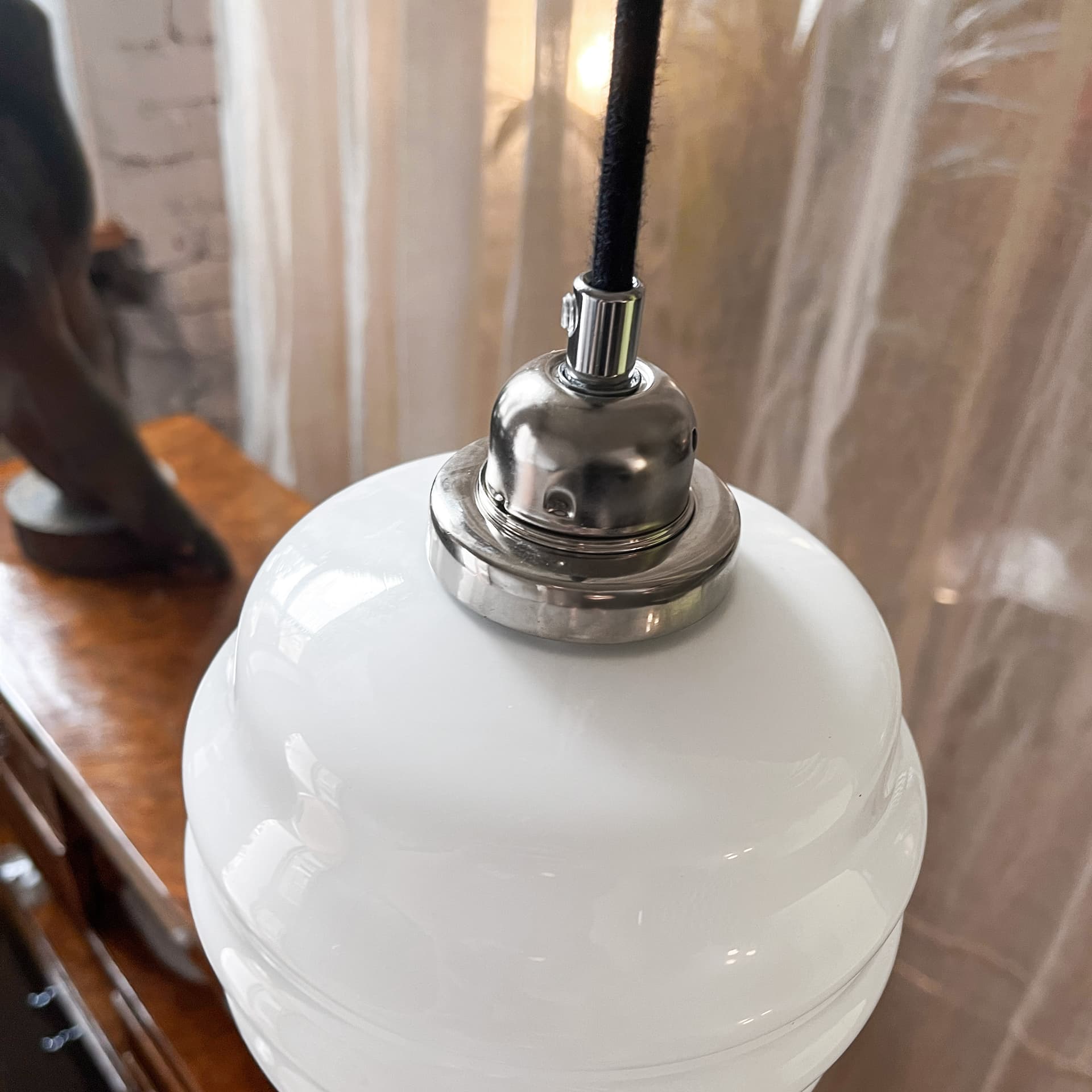 Lampa wisząca Mały Ul szkło, nikiel, Embassy Interiors - 76065