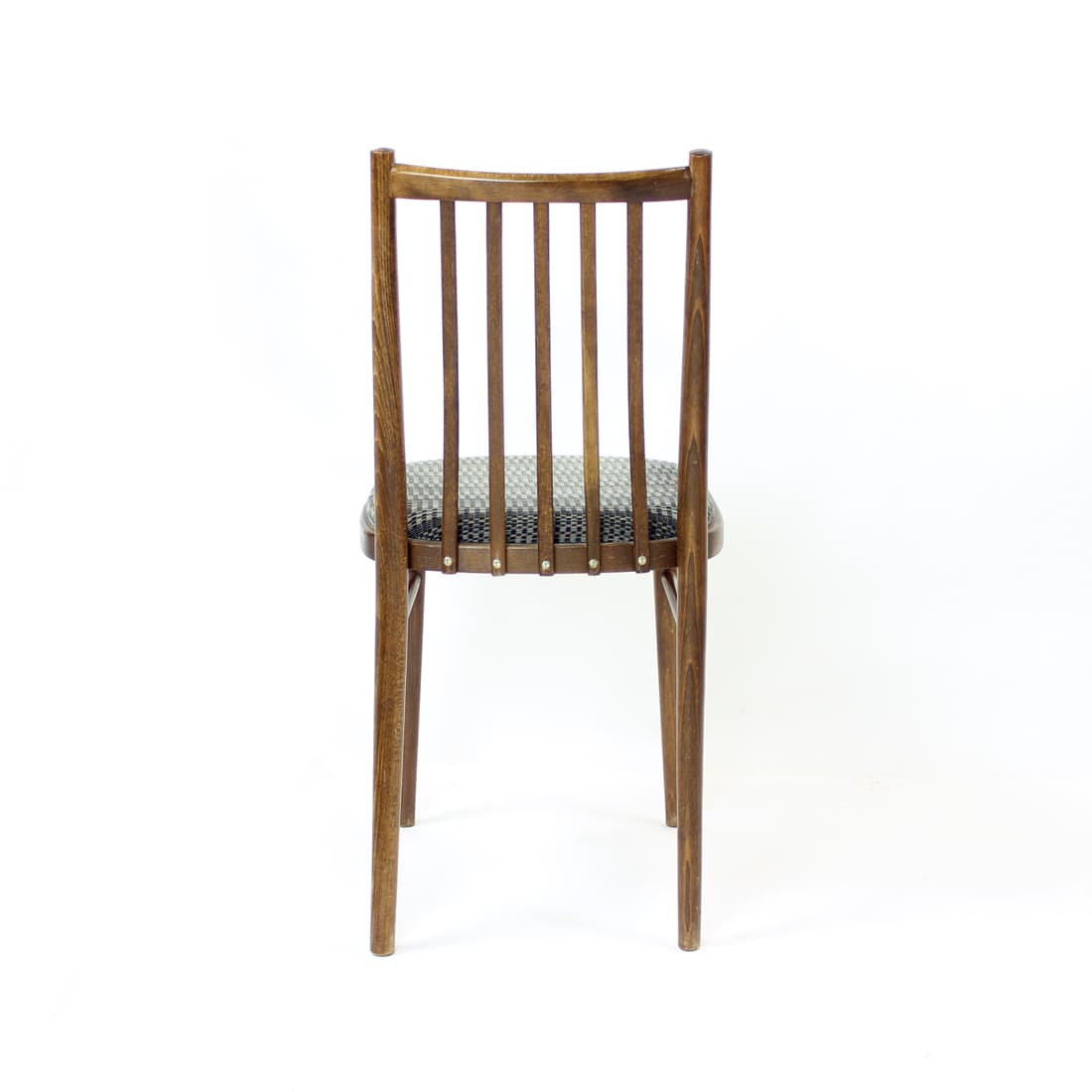 Zestaw czterech krzeseł, dąb ciemny, TON, Czechosłowacja, lata 60. - 76294