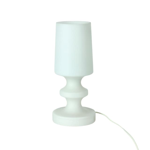 Lampa stołowa, biały, szkło opalowe, proj. S. Tabery, OPP Jihlava, Czechosłowacja, lata 60. - WYMIARY