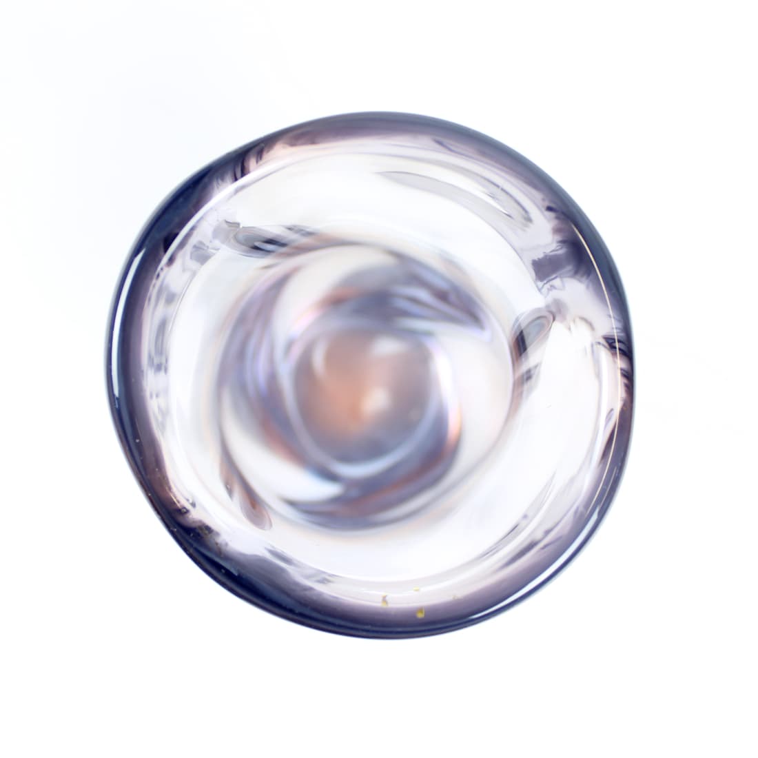 Wazon, transparentny, szkło, proj. J. Hospodka, Czechosłowacja, lata 60. - 76433