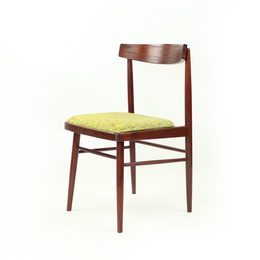 Zestaw czterech krzeseł, dąb brązowy, TON, Czechosłowacja, lata 60. - 90891