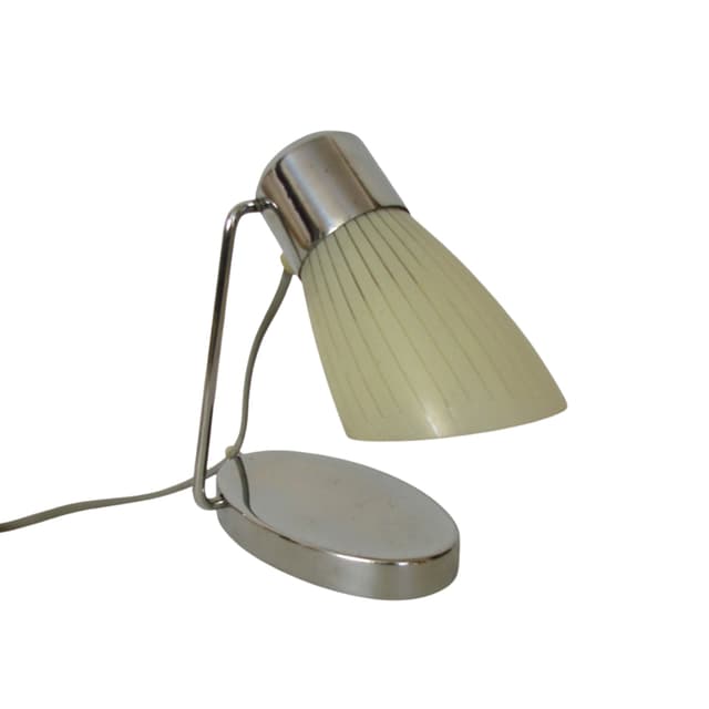 Desk lamp Drupol, silver chrome, Czechoslovakia, 1960s. - DIMENSION