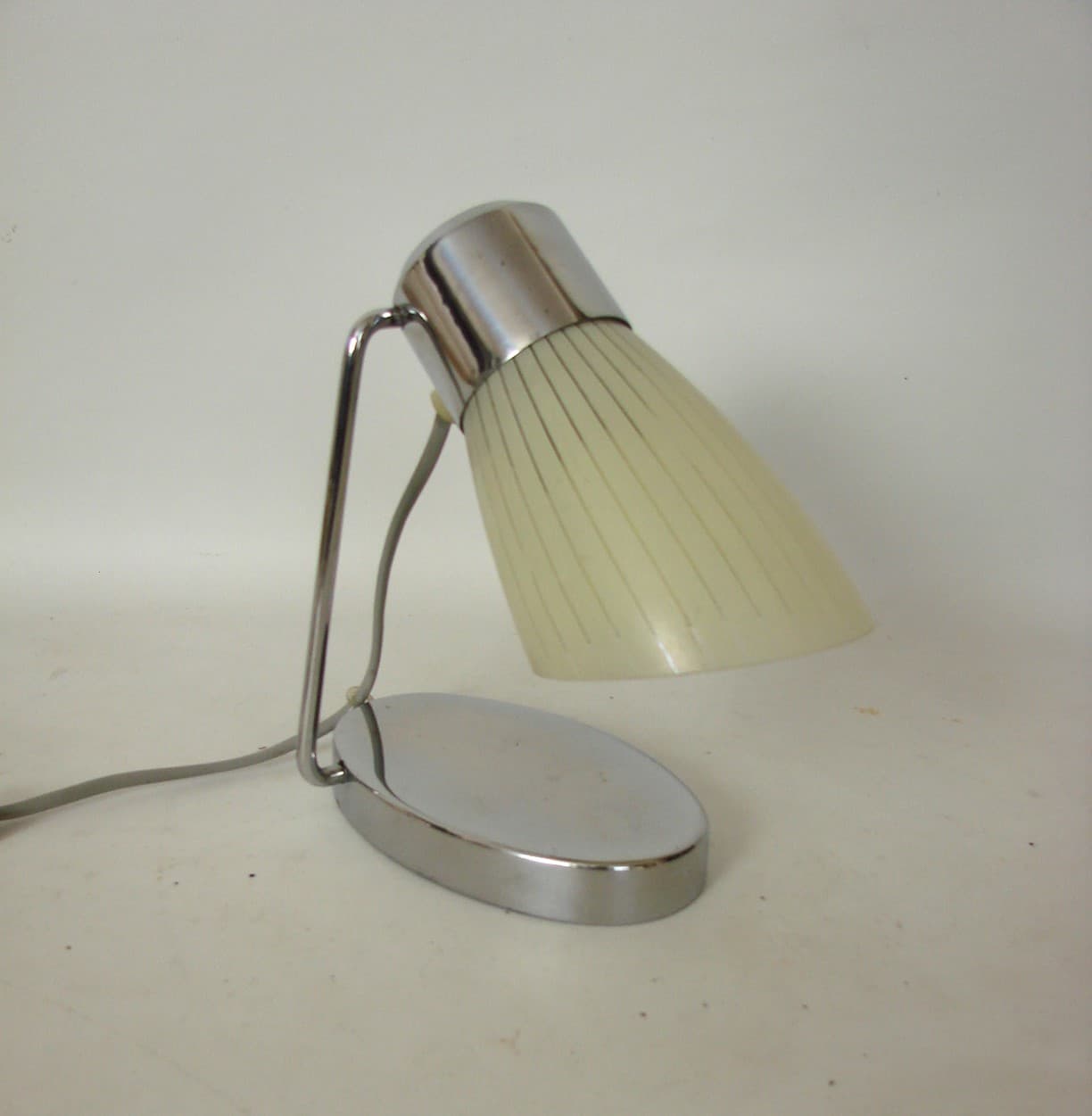 Desk lamp Drupol, silver chrome, Czechoslovakia, 1960s. - 77253