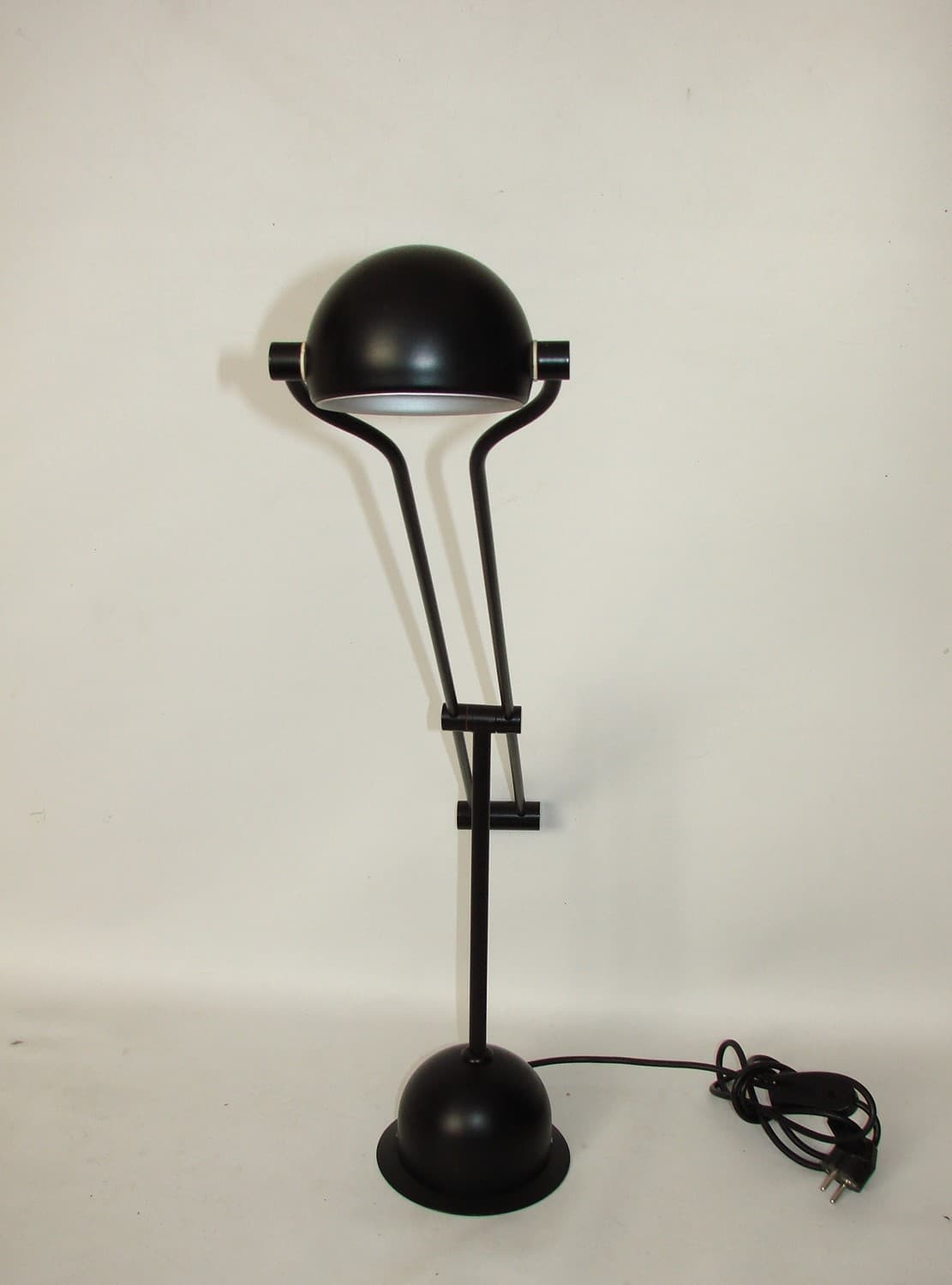 Lampa biurkowa, czarny, metal, Niemcy, lata 90. - 77282