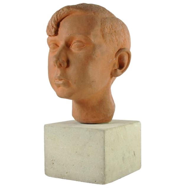 Terakotowa rzeźba, proj. J. Ruymen, Belgia, lata 40. - WYMIARY