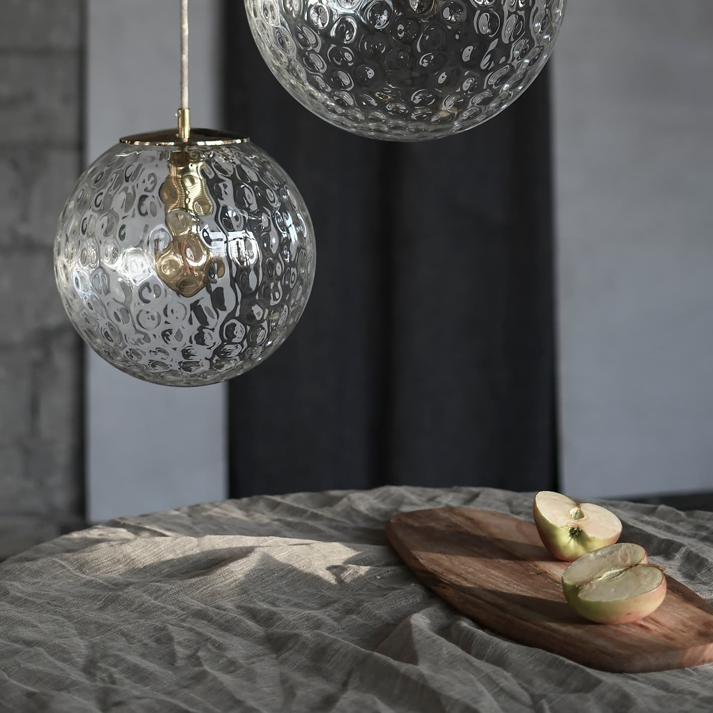 Lampa wisząca Kula Refleksyjna 250 szkło, mosiądz, Embassy Interiors - 77417