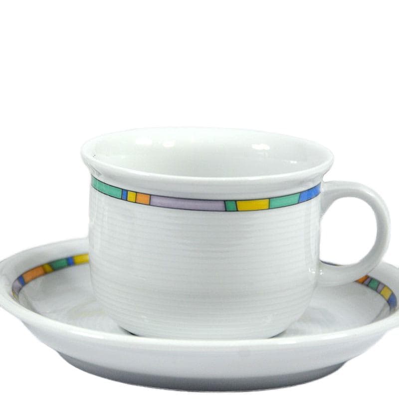 Śnieżnobiały komplet filiżanek z porcelany, Thomas Rosenthal, Niemcy, lata 90. - 6297