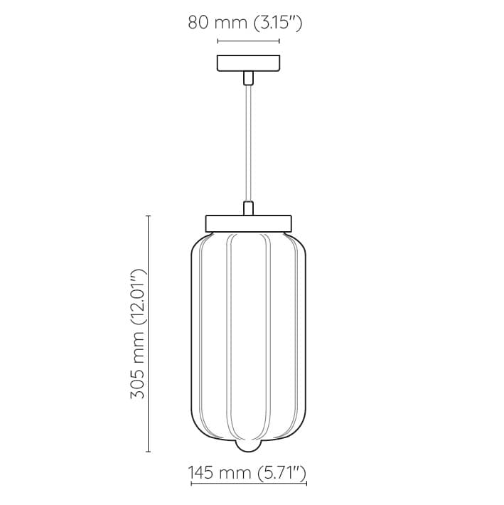 Lampa wisząca Deco szkło jasne, mosiądz, Embassy Interiors - 89874