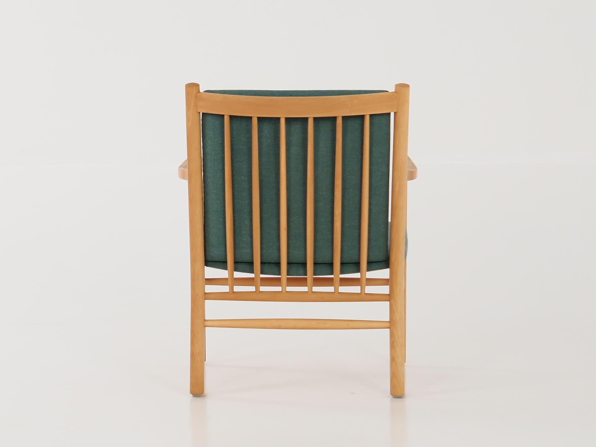 Lounge Chair J147, green, beech, by E. O. Jørgensen, Denmark, 1970s. - 78577