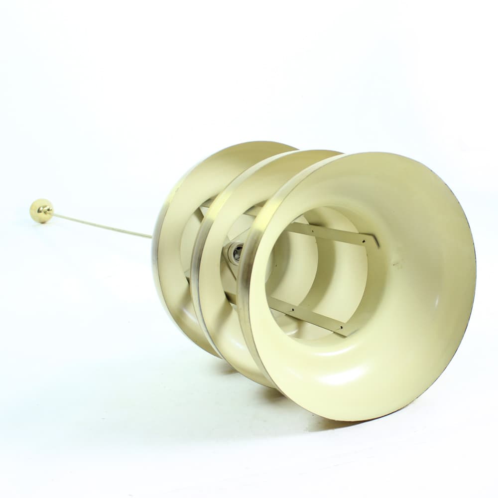 Ceiling lamp, golden brass, Czechoslovakia, 1960s. - 91006
