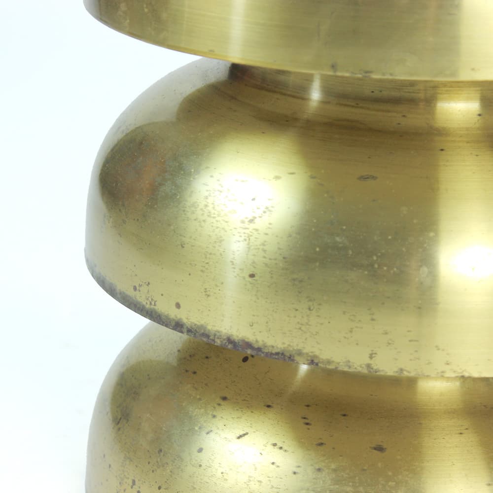 Ceiling lamp, golden brass, Czechoslovakia, 1960s. - 91002