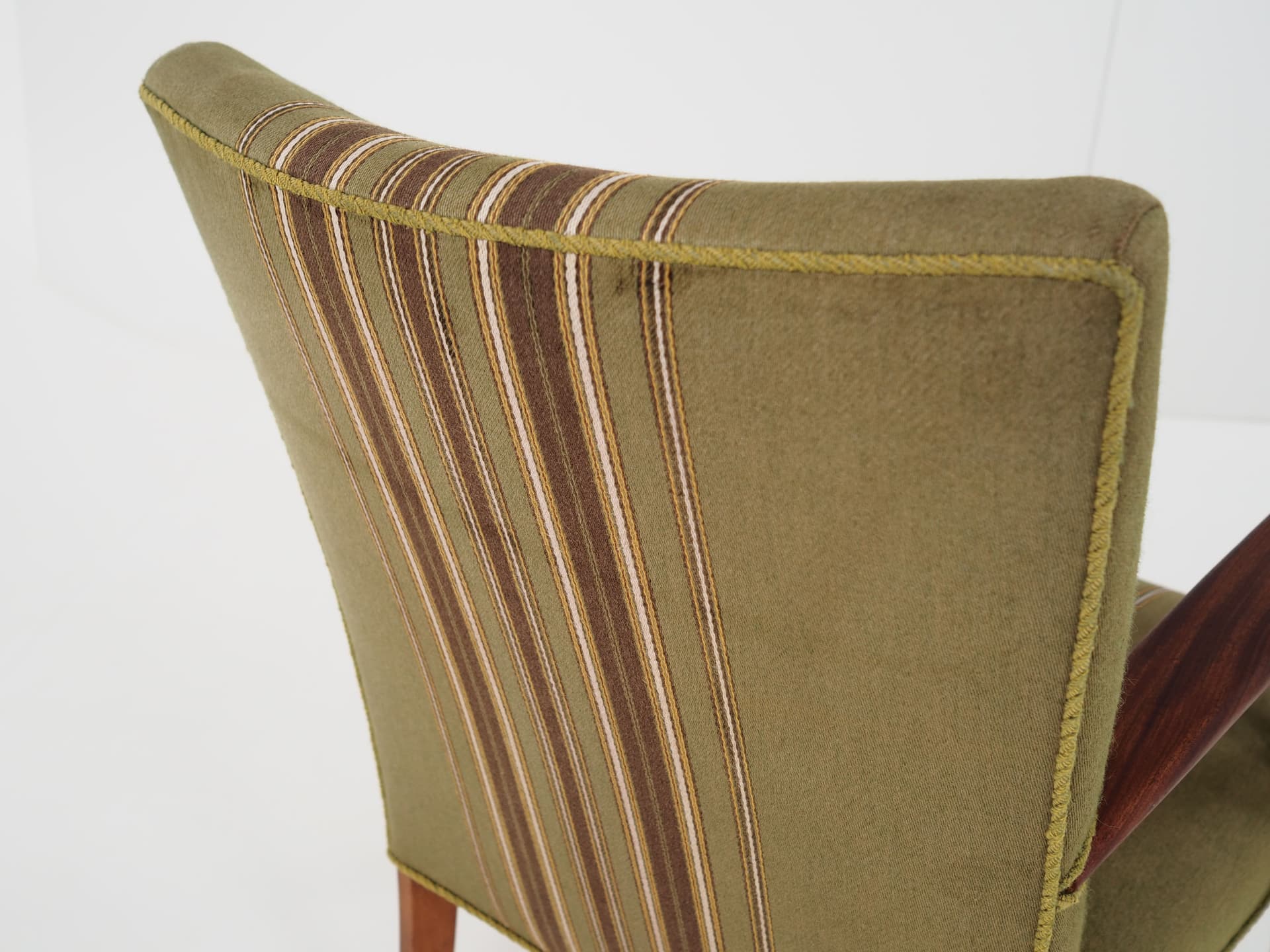 Armchair, multicolor, teak, fabric, Denmark, 1960s. - 78676