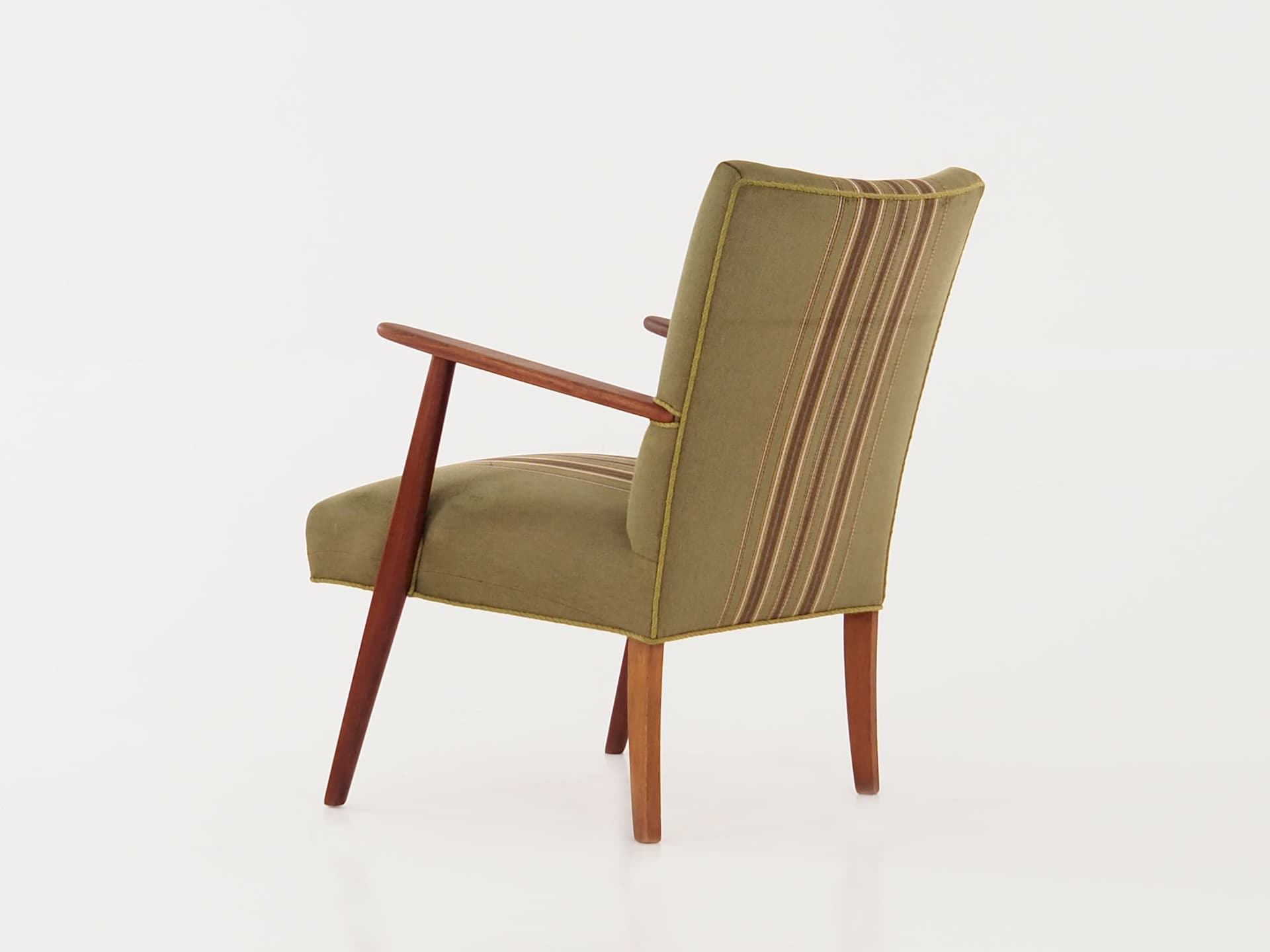 Armchair, multicolor, teak, fabric, Denmark, 1960s. - 78664
