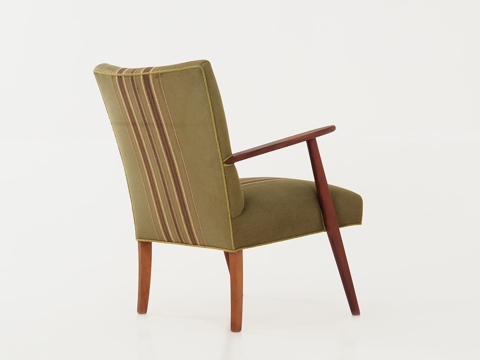 Armchair, multicolor, teak, fabric, Denmark, 1960s. - 78666
