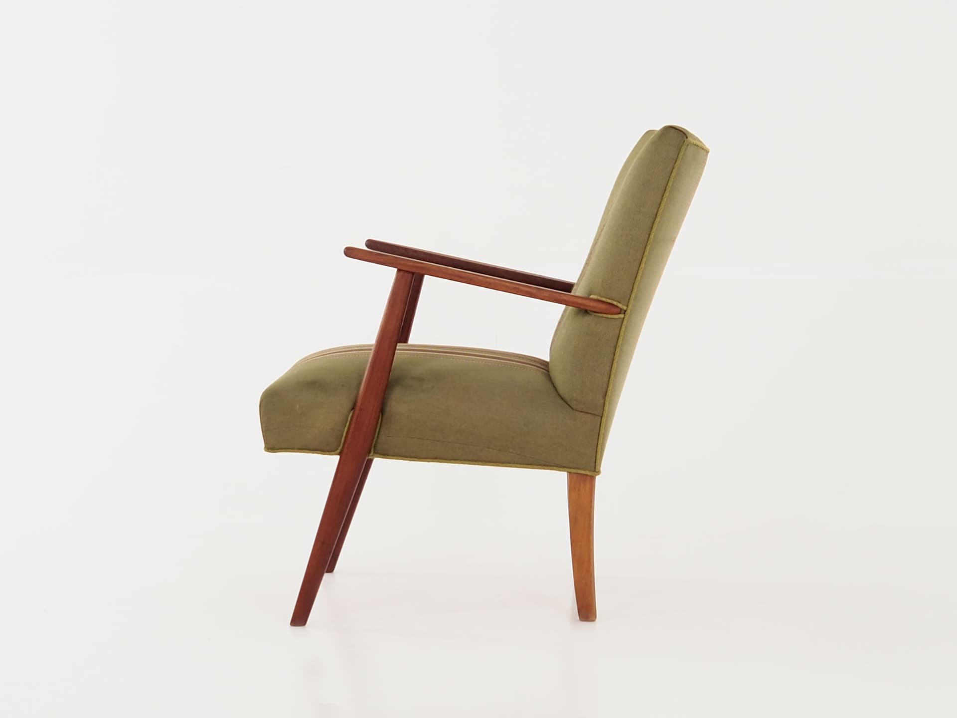 Armchair, multicolor, teak, fabric, Denmark, 1960s. - 78663