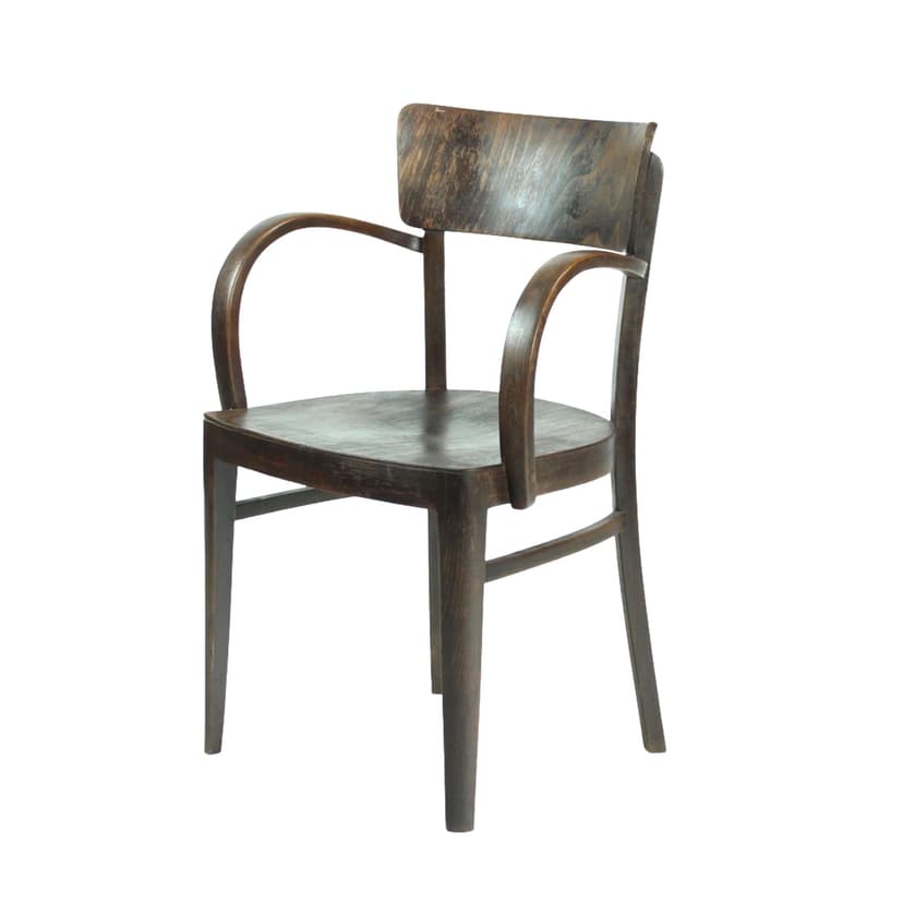 Krzesło, dąb ciemnobrązowy, Thonet, Czechosłowacja, lata 30.