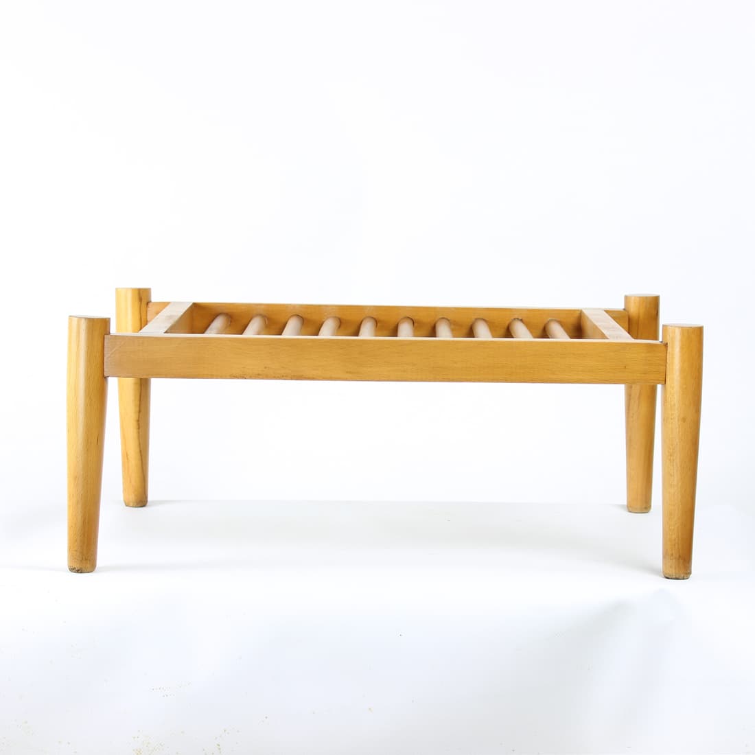 Plant stand, light brown oak, by F. Mezulanik, Czechoslovakia, 1960s. - 91098