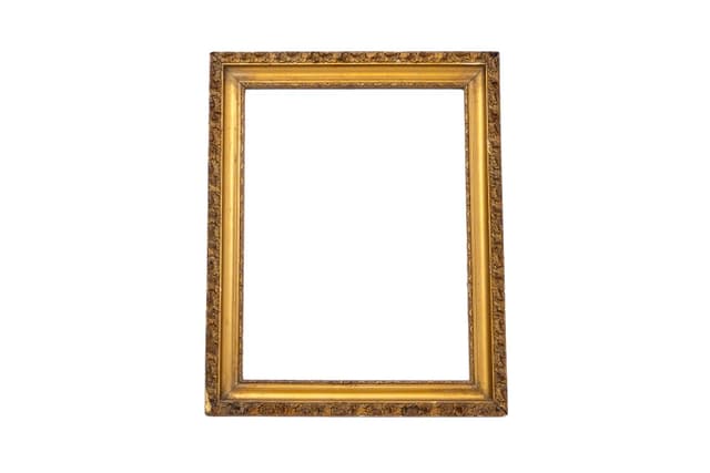 Golden Wall Mirror, France, 1960s - DIMENSION