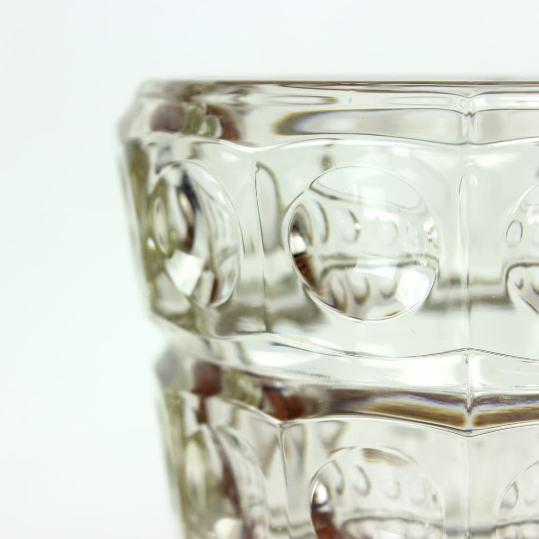 Wazon, transparentny, szkło, proj. F. Peceny, Hermanova Hut, Czechosłowacja, lata 60. - 91146