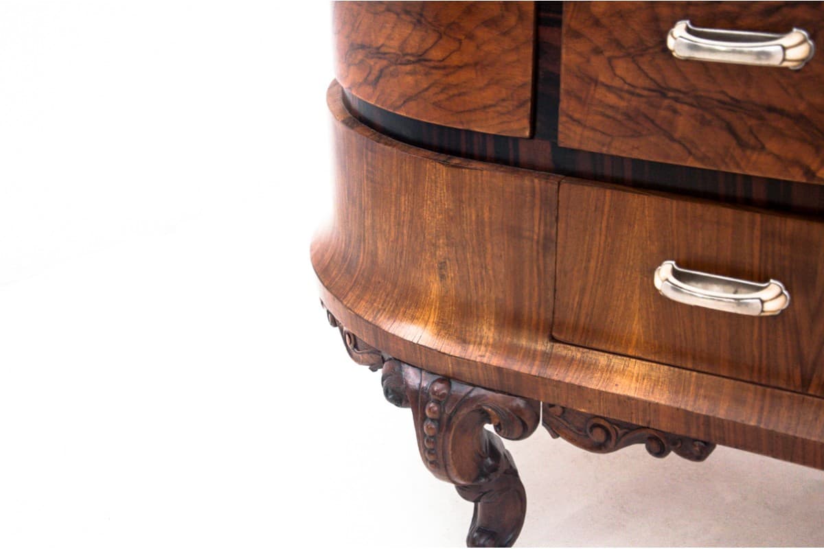 Orzechowa toaletka art deco, Włochy, lata 20. - 57599