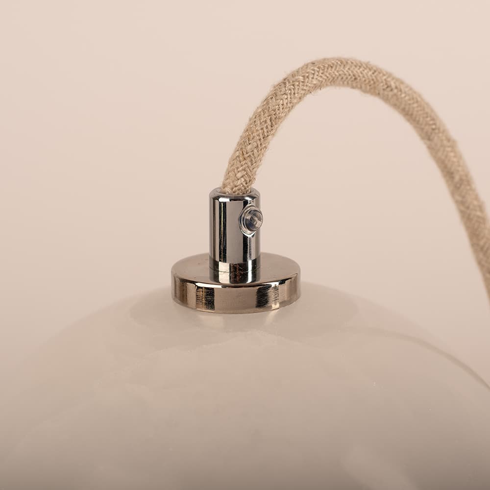 Lampa wisząca Kalliope biały alabaster, nikiel Embassy Interiors - 89772