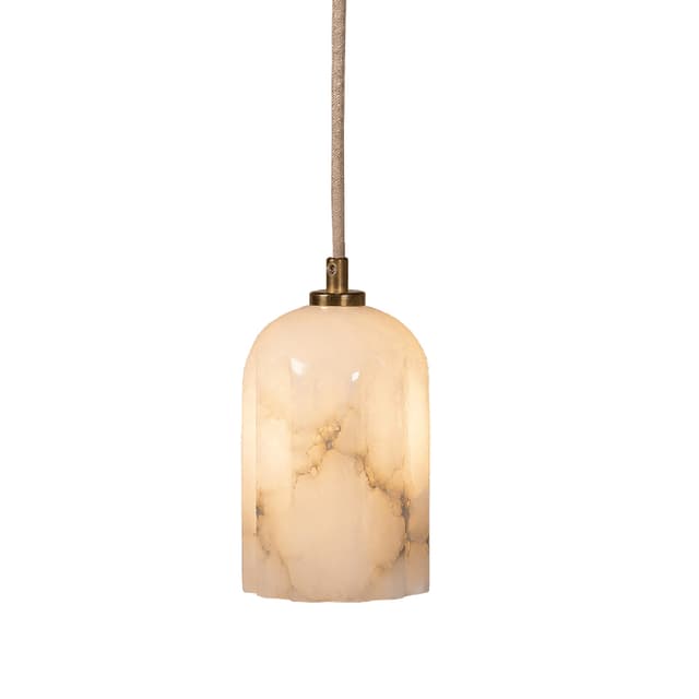 Lampa wisząca Urania wzorzysty alabaster, mosiądz, Embassy Interiors - WYMIARY