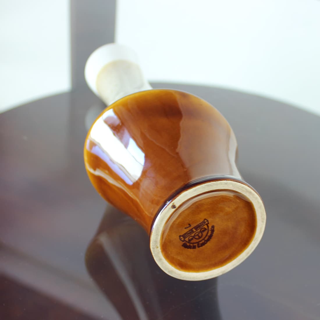 Wazon, brązowy, ceramika, Ditmar Urbach, Czechosłowacja, lata 60. - 91154