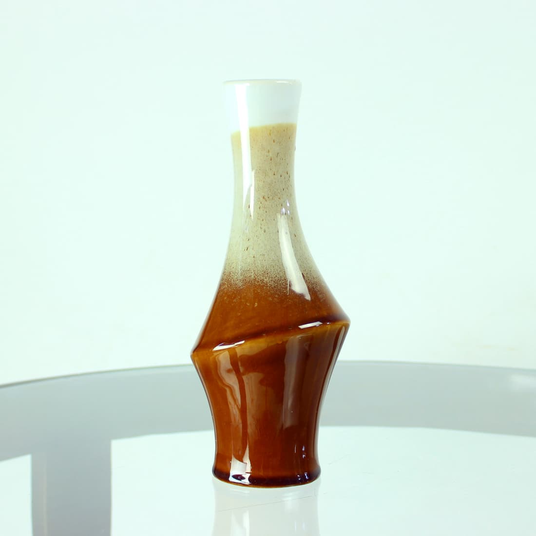 Wazon, brązowy, ceramika, Ditmar Urbach, Czechosłowacja, lata 60. - 91157