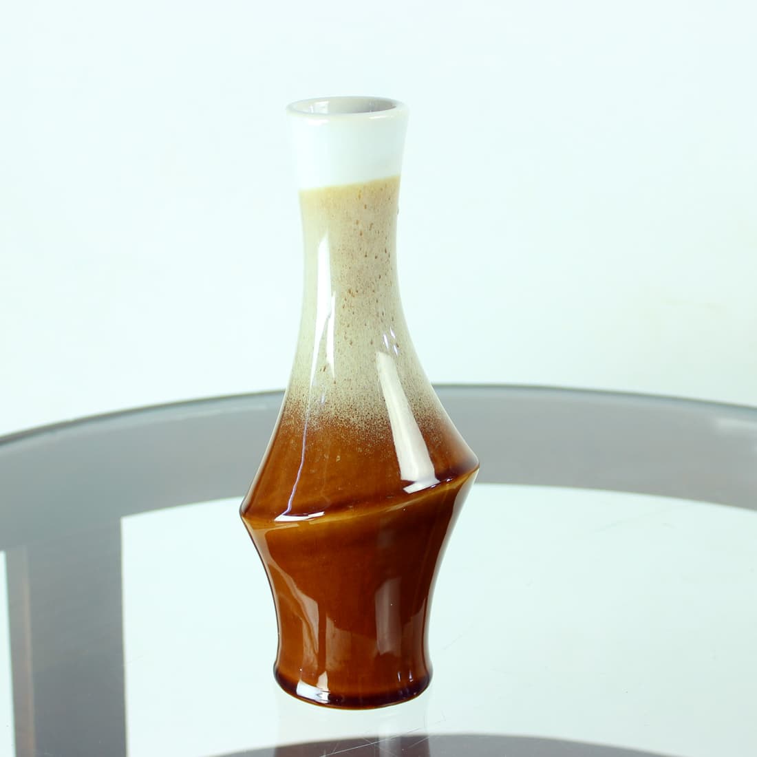 Wazon, brązowy, ceramika, Ditmar Urbach, Czechosłowacja, lata 60. - 91151